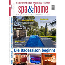 Artikel über Fertigpools im aktuellen Magazin von  spa & home (03/04 10)